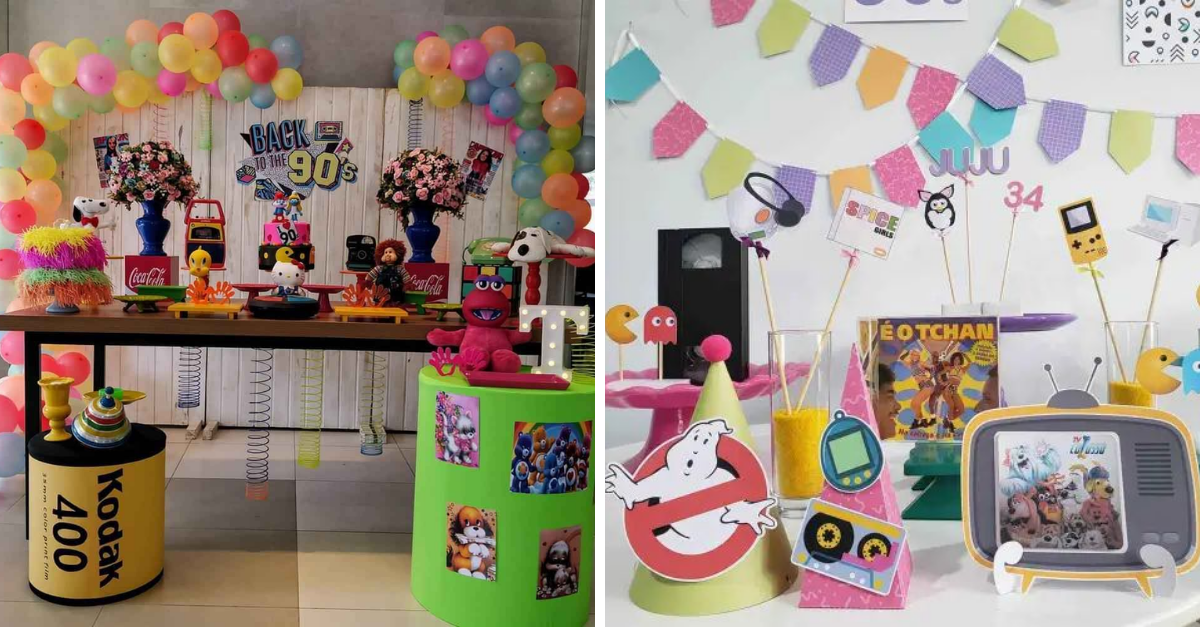 Evite estes 5 erros comuns na decoração festa anos 90
