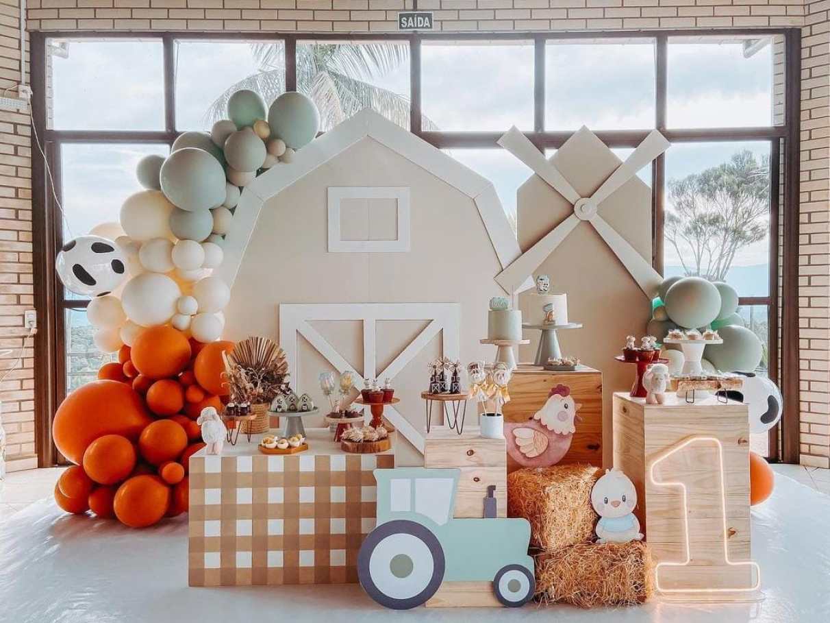 decoração festa infantil fazendinha masculino