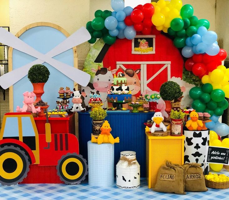 decoração festa infantil fazendinha masculino