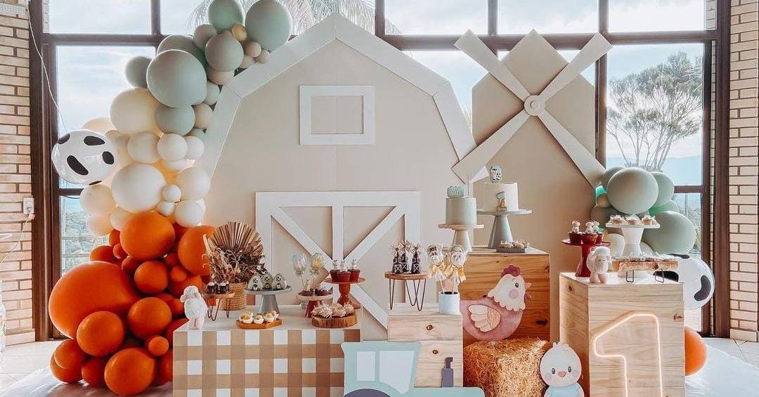 decoração festa infantil fazendinha masculino