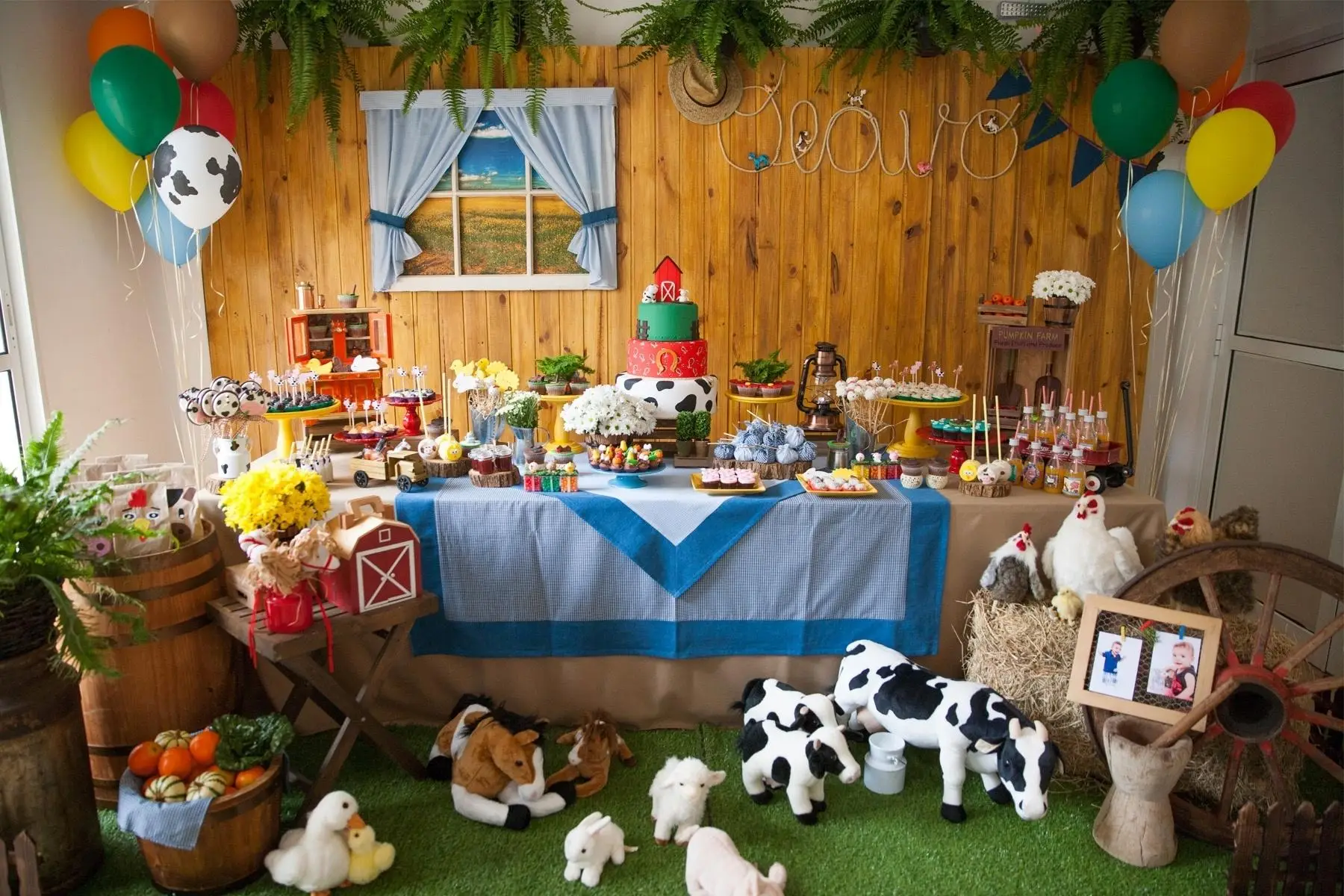 decoração festa infantil fazendinha masculino