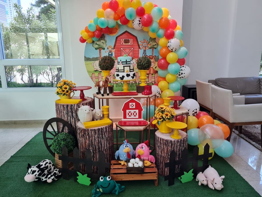 decoração festa infantil fazendinha masculino