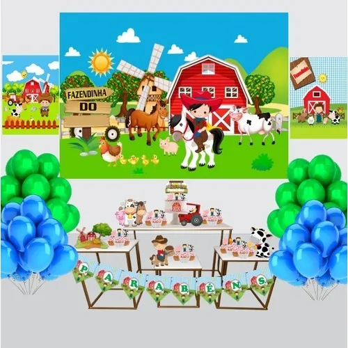 decoração festa infantil fazendinha masculino