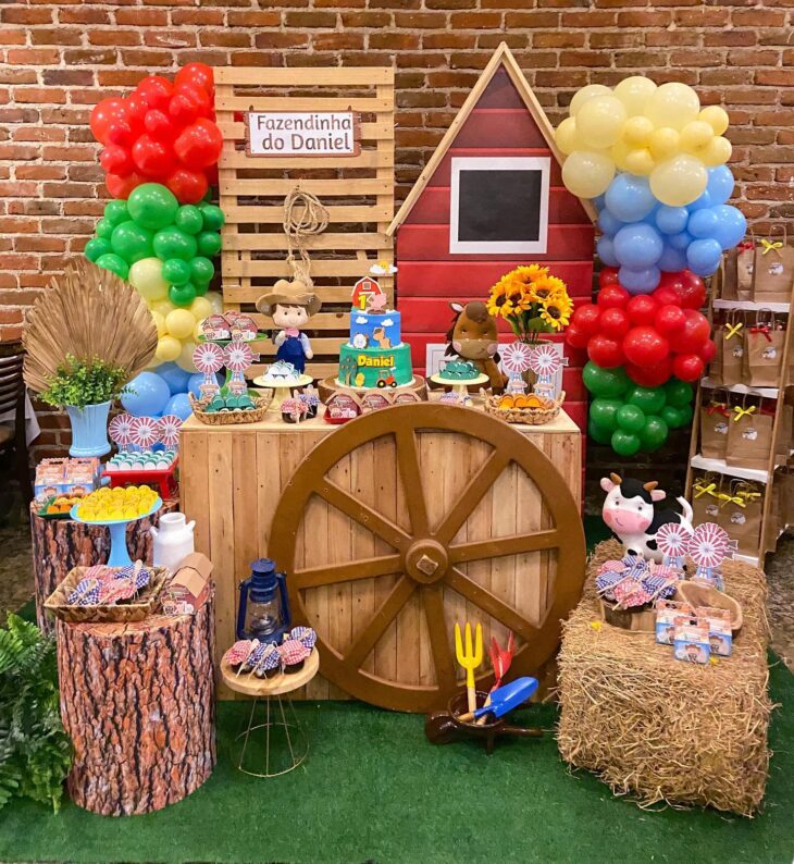 decoração festa infantil fazendinha masculino