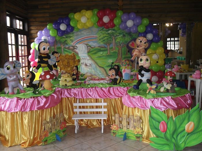 como economizar na decoração festa jardim encantado