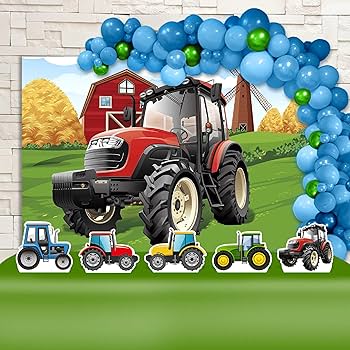 decoração festa infantil trator