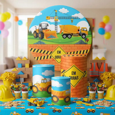 decoração festa infantil trator