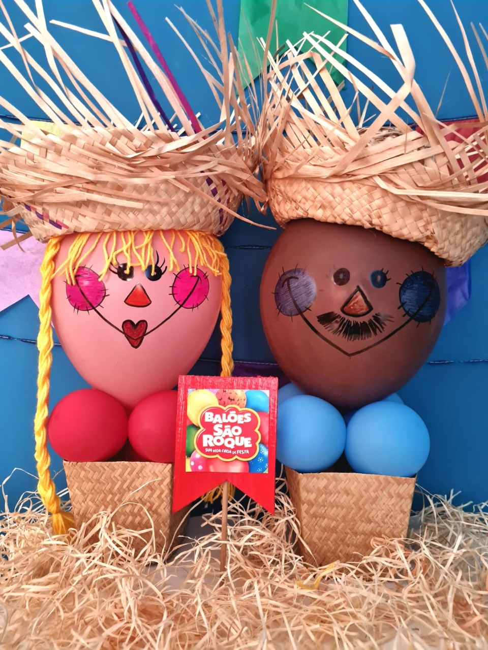 ideias de decoração com balões para festa junina