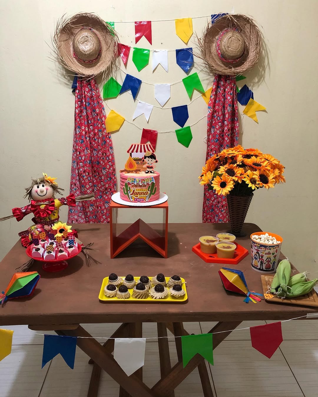 decoração festa junina em casa