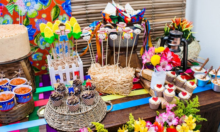 decoração festa junina em casa simples