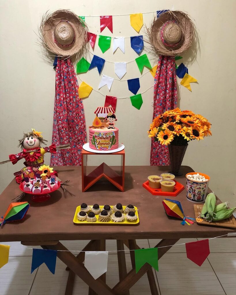 decoração festa junina em casa simples