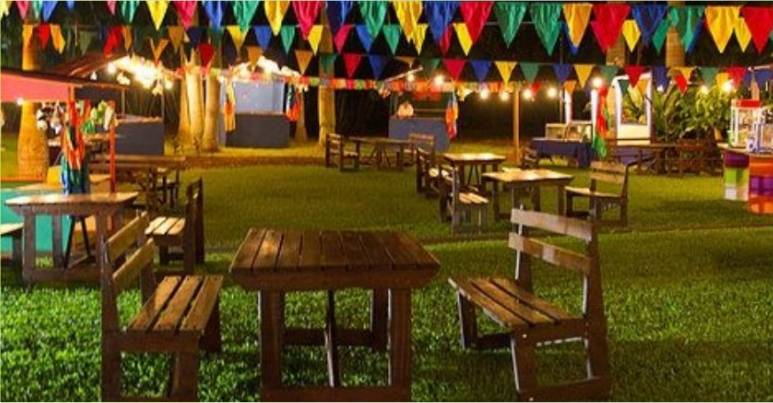 como decorar quintal para festa junina