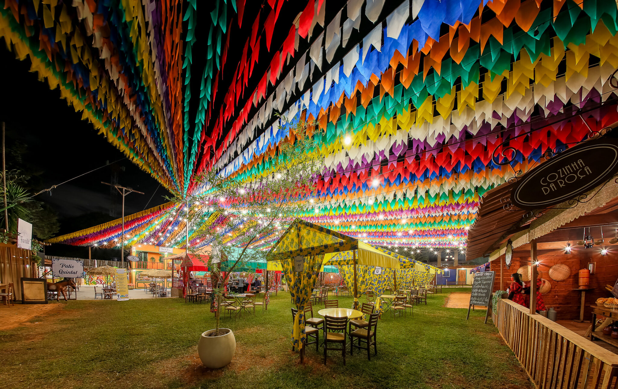 como decorar quintal para festa junina