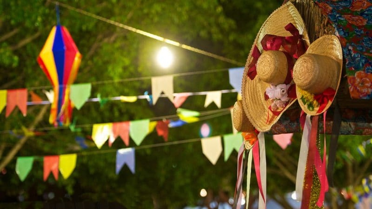 decoração festa junina no sitio