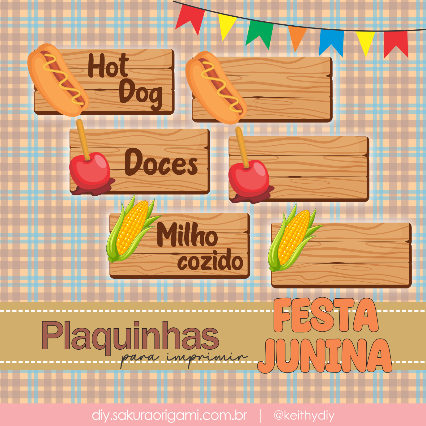 decoração festa junina para imprimir grátis