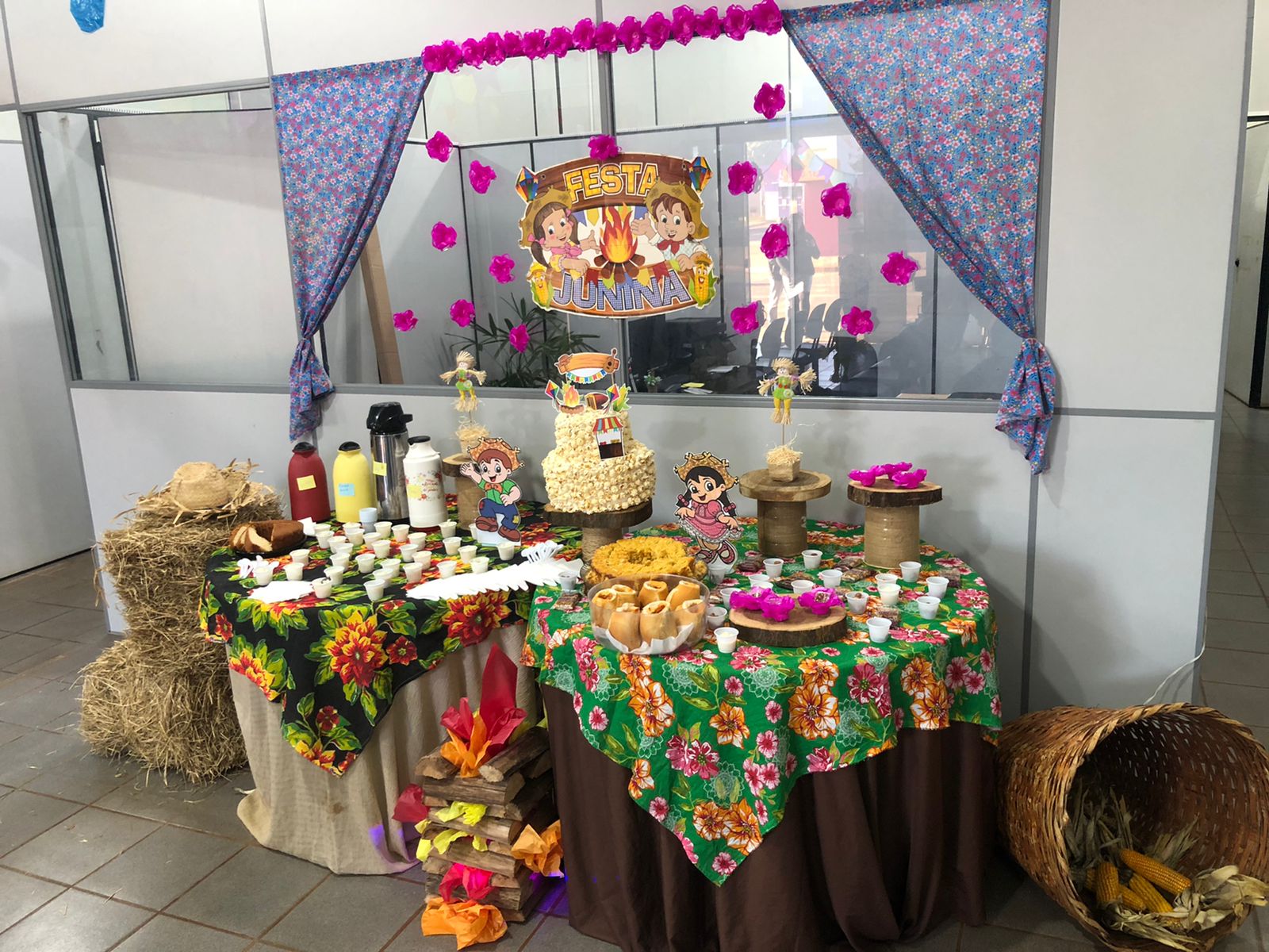 ideias criativas decoração festa junina posto de saude