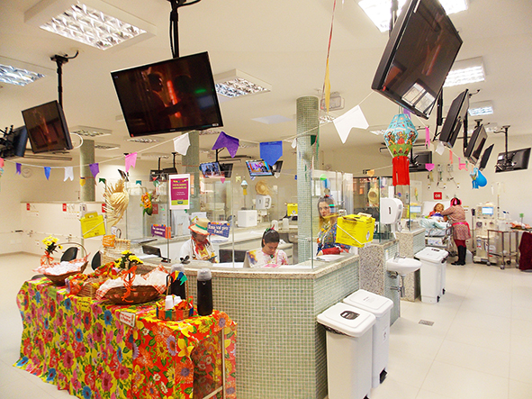 decoração festa junina posto de saude