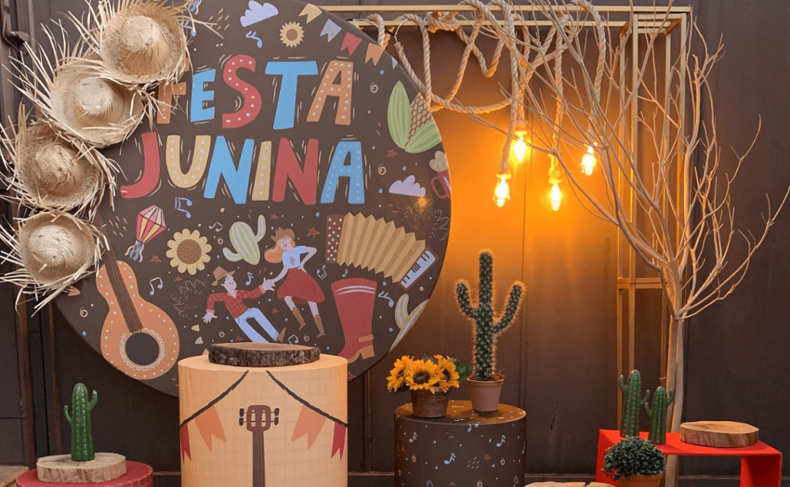 decoração festa junina simples barata