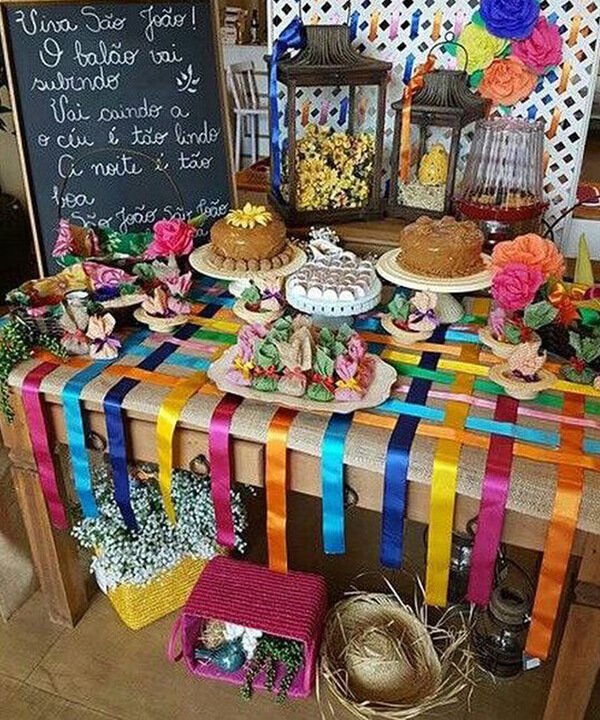 decoração festa junina simples barata