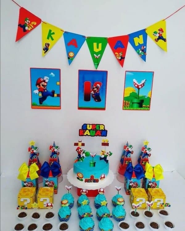 Bolo de Aniversário Temático: Inspirações Mario Bros