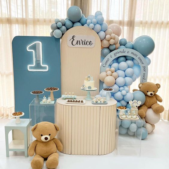 decoração festa menino 1 ano