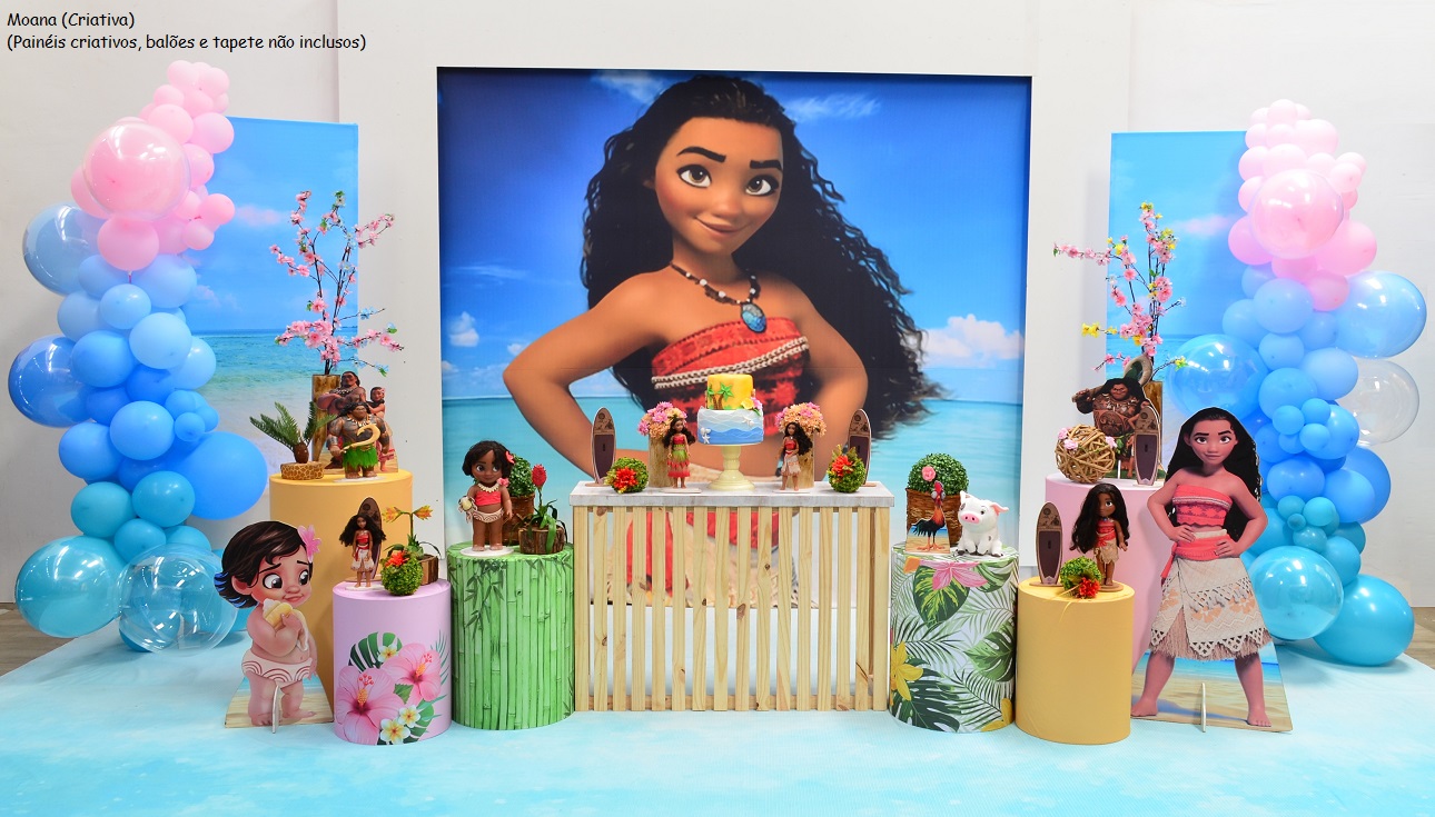 decoração festa moana