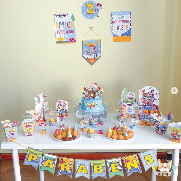 decoração festa toy story pronta ou diy qual melhor