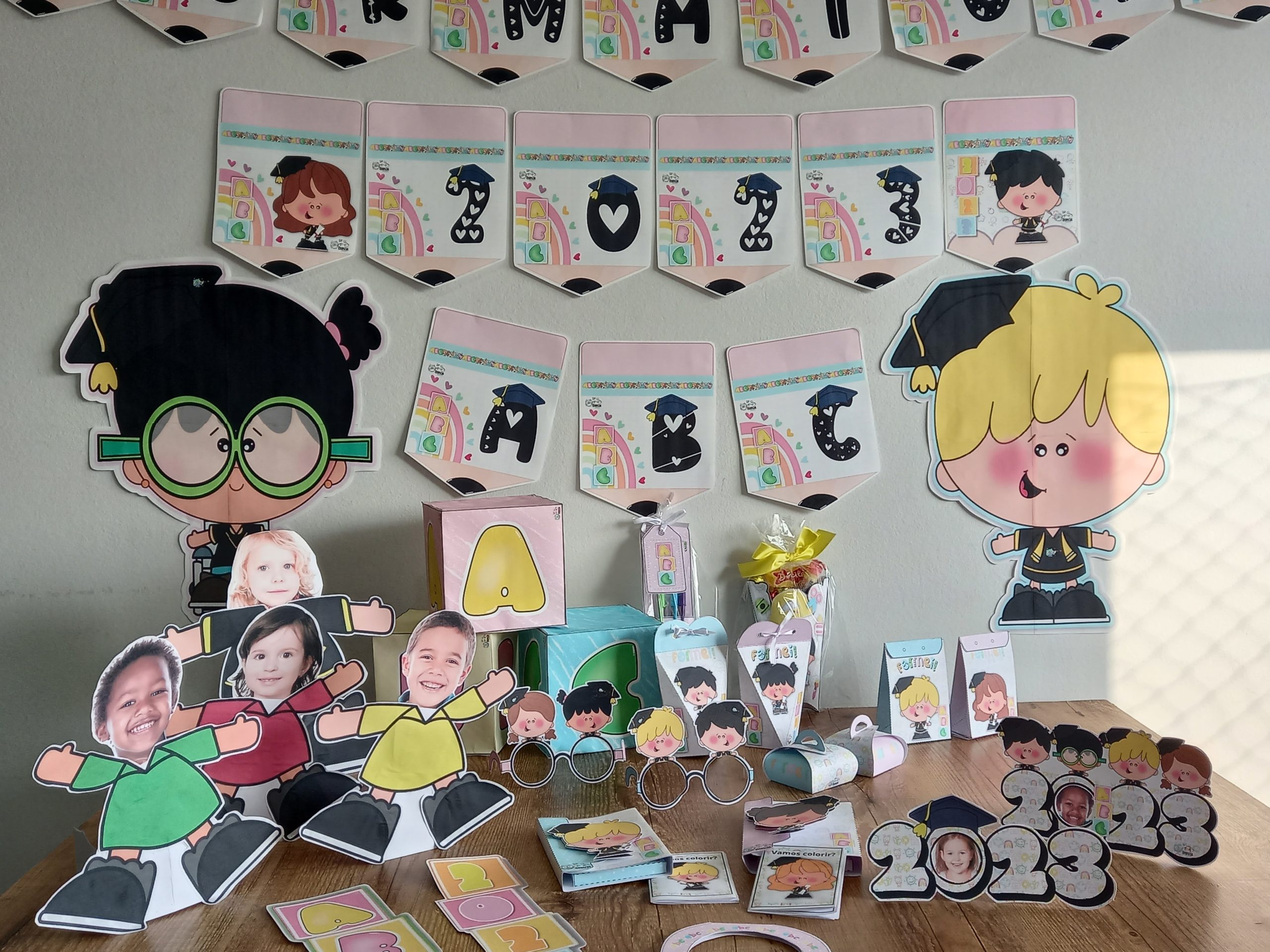 decoração formatura abc vs festa tema escolar