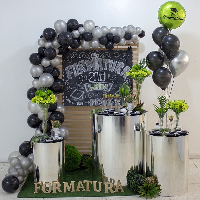 decoração formatura simples