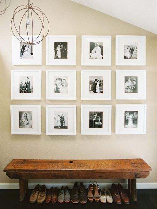 ideias criativas para decorar parede com fotos