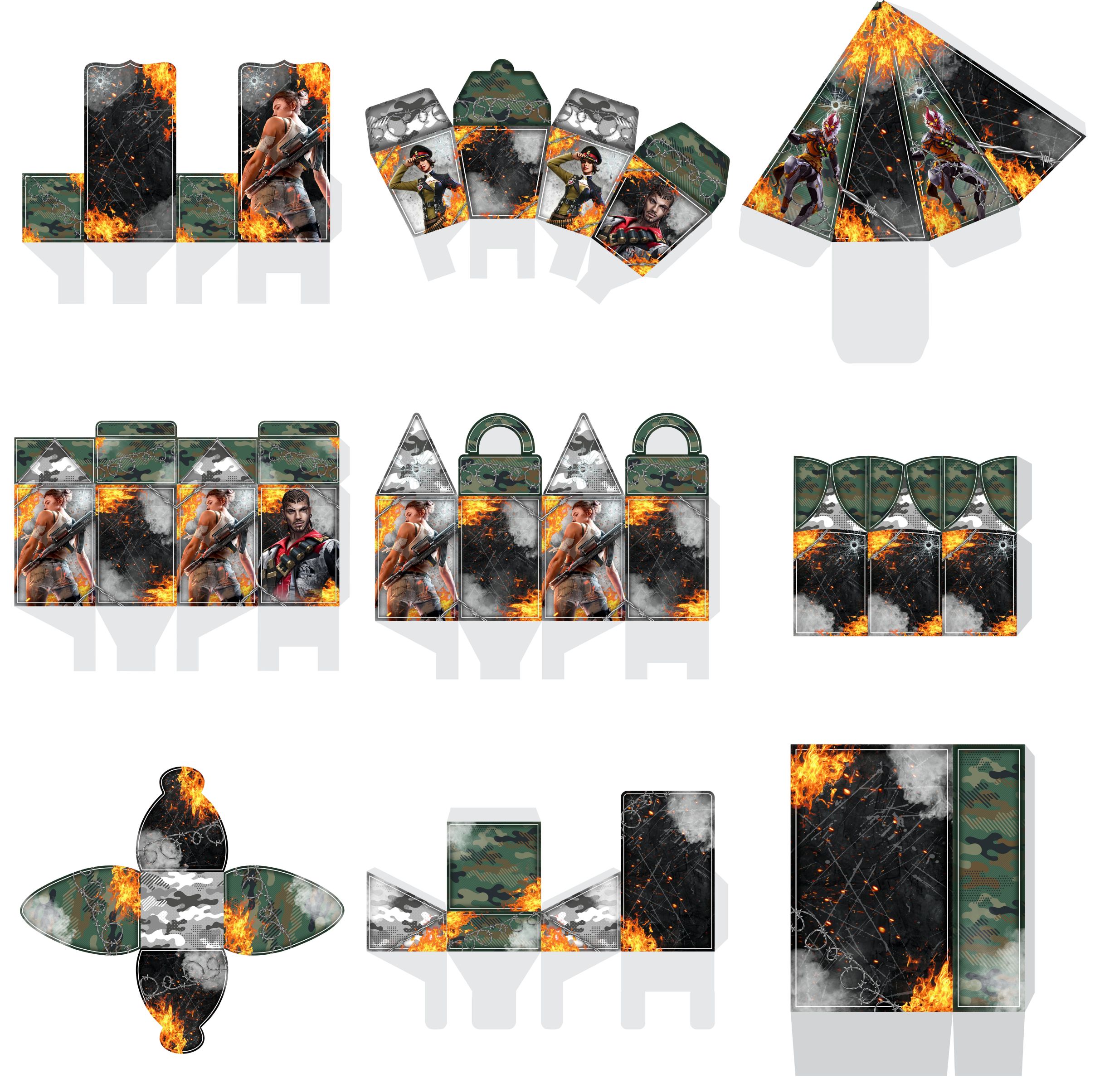 ideias de decoração free fire para imprimir