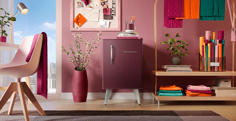 ideias criativas para decorar frigobar na sala