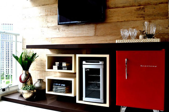 custo benefício frigobar decorado sala