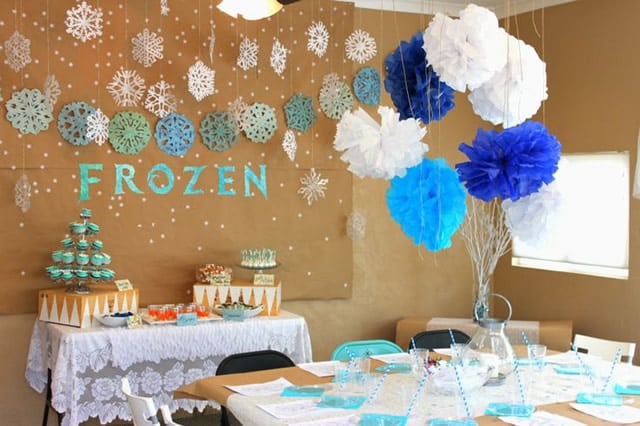 decoração frozen simples