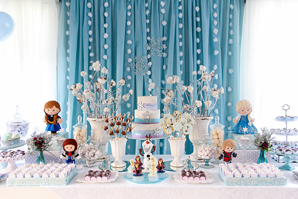 decoração frozen simples