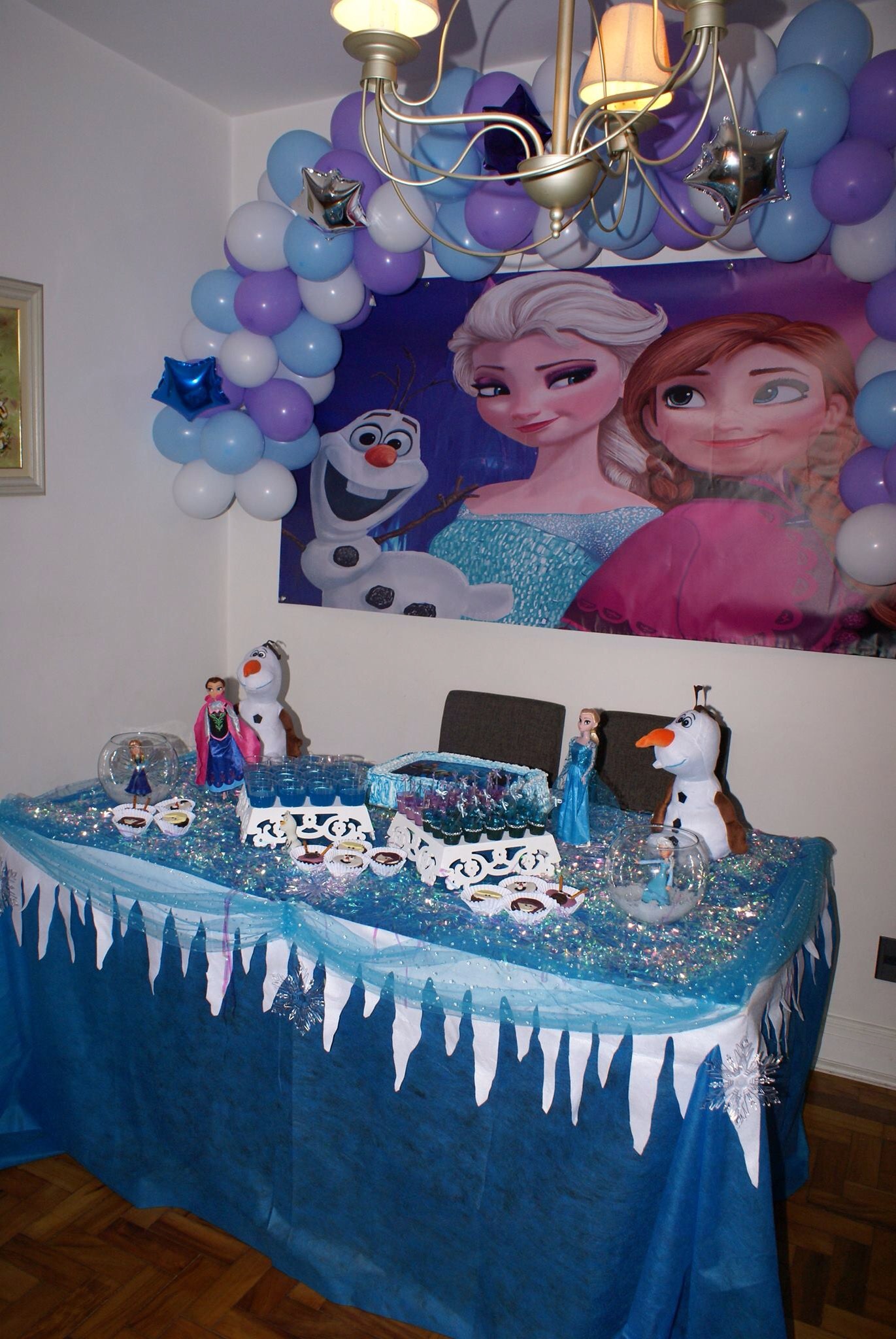 decoração frozen simples