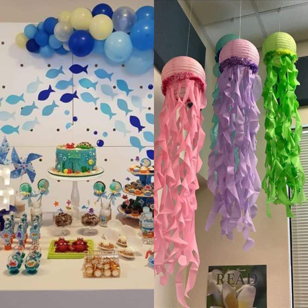 decoração fundo do mar