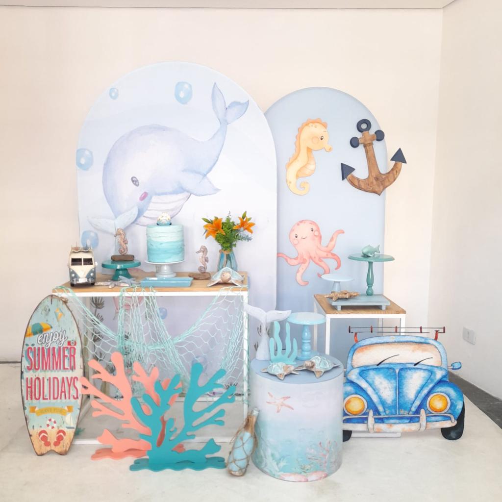 decoração fundo do mar luxo