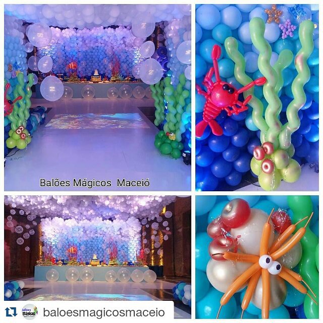 decoração fundo do mar menina