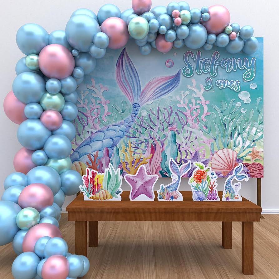 decoração fundo do mar menina