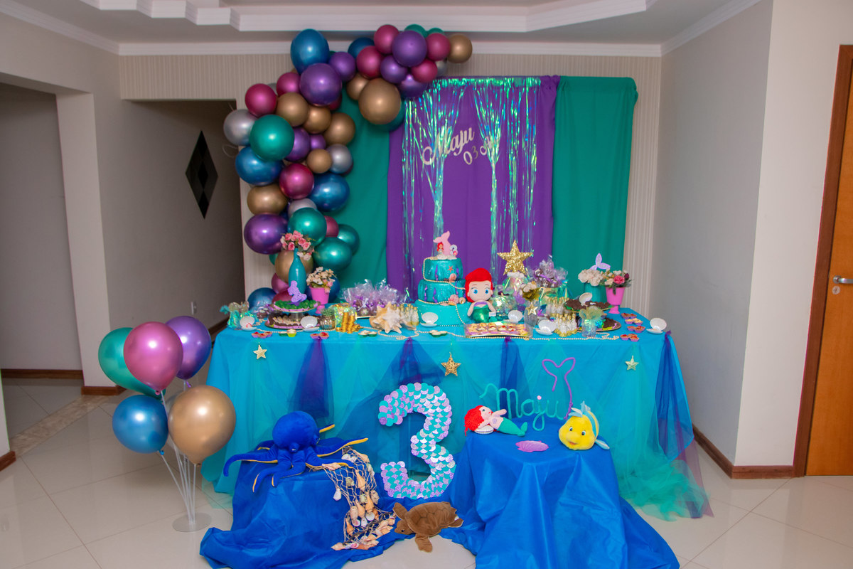 decoração fundo do mar menina