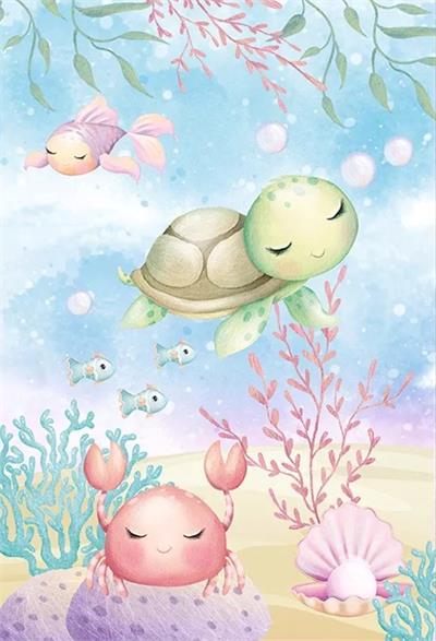 decoração fundo do mar menina