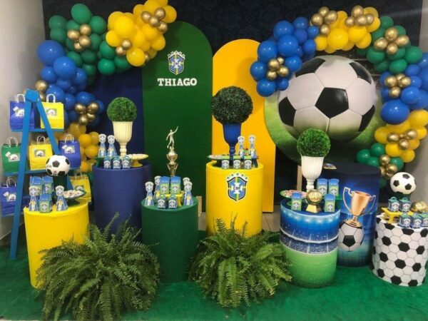 decoração futebol simples