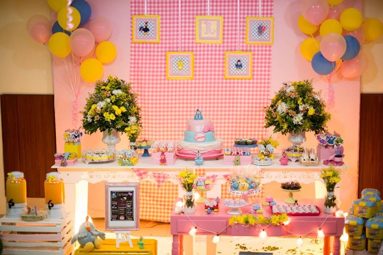 decoração galinha pintadinha rosa