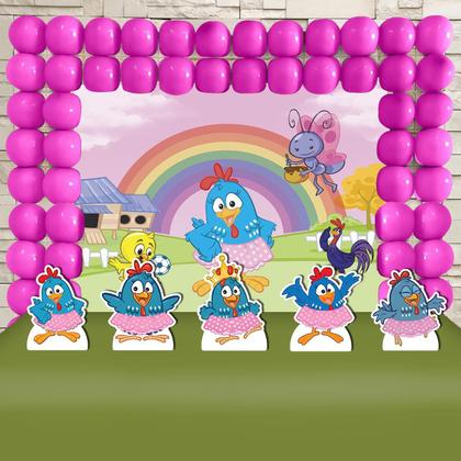 decoração galinha pintadinha rosa