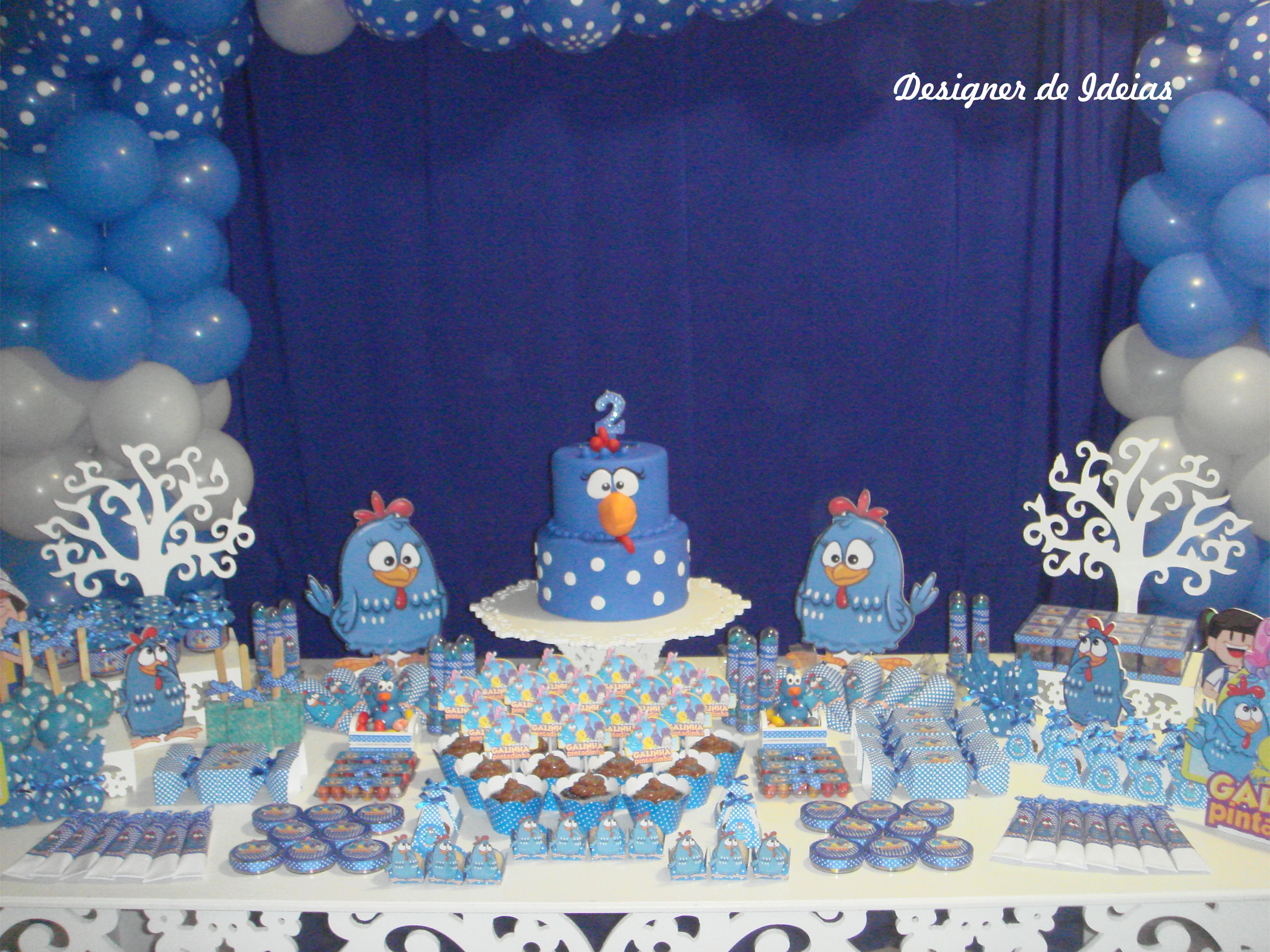 decoração galinha pintadinha simples