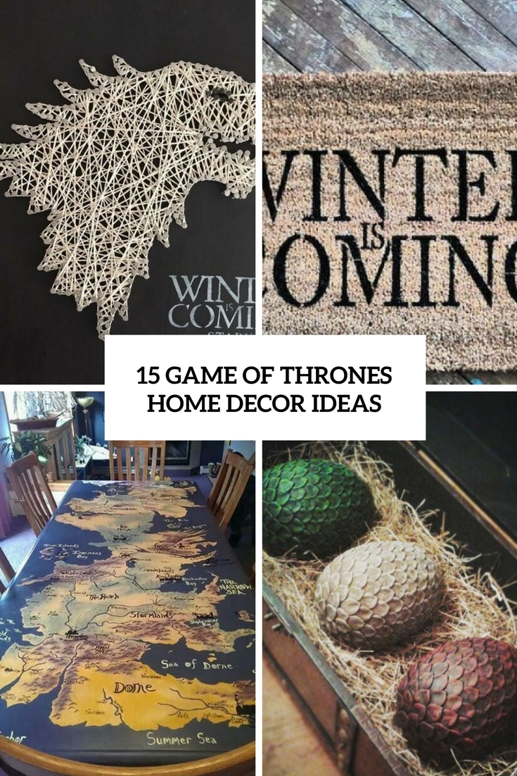 ideias de decoração game of thrones para sala
