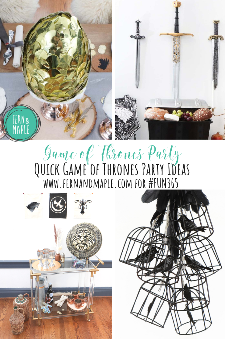 decoração game of thrones