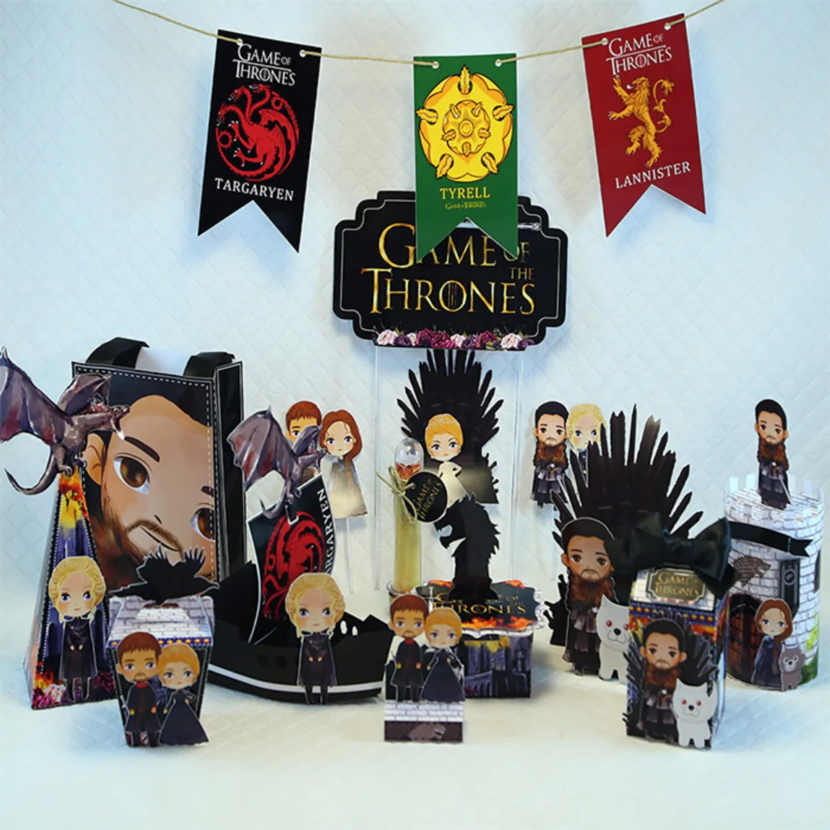 decoração game of thrones vs senhor dos anéis