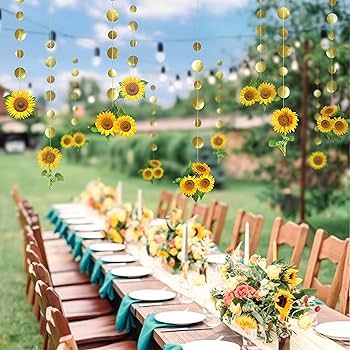 decoração girassol